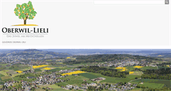 Desktop Screenshot of oberwil-lieli.ch